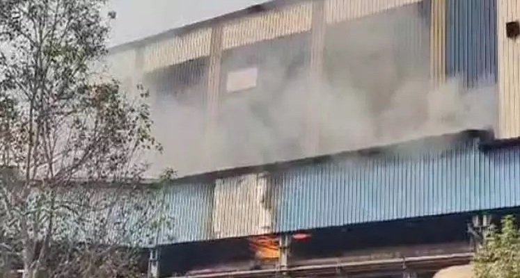 भिलाई इस्पात संयंत्र में अचानक लगी आग, पावर एंड ब्लोइंग स्टेशन-2 में गैस रिसाव से हुआ हादसा