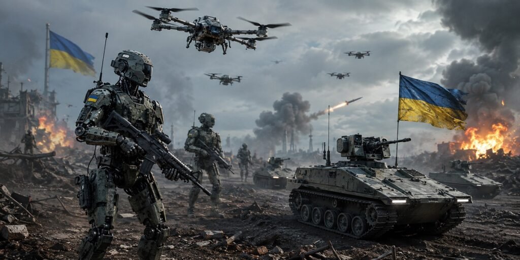 Ukraine-Russia war: रोबोट सैनिकों और ड्रोन टैंकों से जंग लड़ रहा यूक्रेन, बिना सीमा पहुंचे रूस को दे रहा करारा जवाब