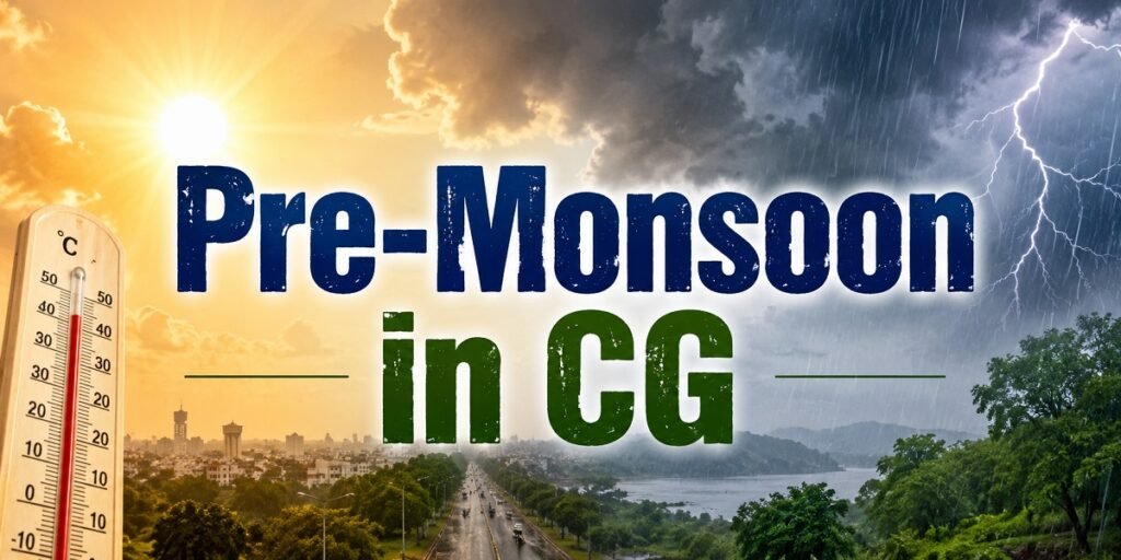 Pre-Monsoon in CG: छत्तीसगढ़ में प्री-मानसून एक्टिव, बस्तर सहित कई जिलों में बरसे बादल; अगले 5 दिनों तक मौसम रहेगा सुहाना