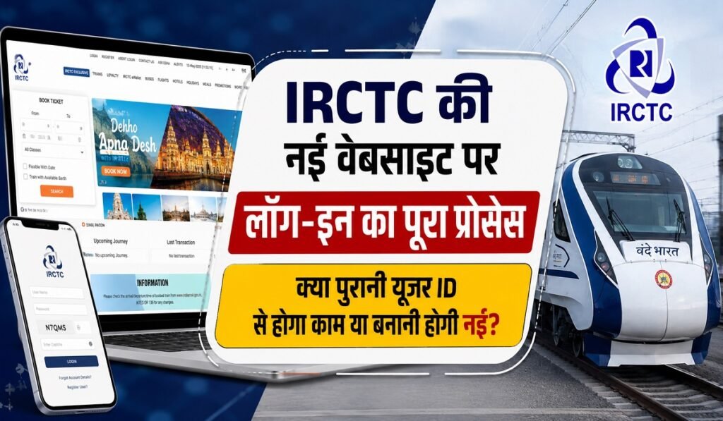 IRCTC New Website Launch: IRCTC की नई वेबसाइट पर लॉग-इन का पूरा प्रोसेस, क्या पुरानी यूजर ID से होगा काम या बनानी होगी नई?
