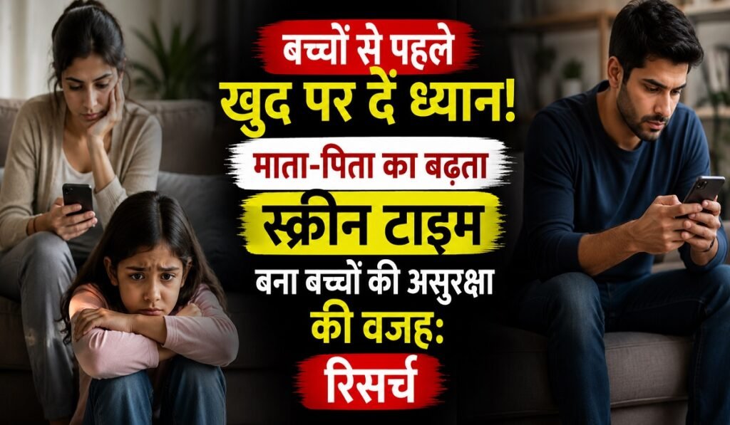 Parents Alert! बच्चों से पहले खुद पर दें ध्यान! माता-पिता का बढ़ता स्क्रीन टाइम बना बच्चों की असुरक्षा की वजह: रिसर्च