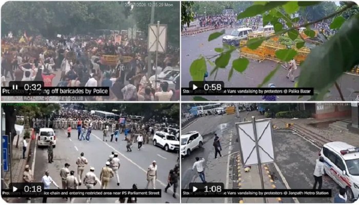 CJP आंदोलन में लाठीचार्ज विवाद के बीच दिल्ली पुलिस ने जारी किए VIDEO, 20 जुलाई की हिंसा की तस्वीरें आईं सामने