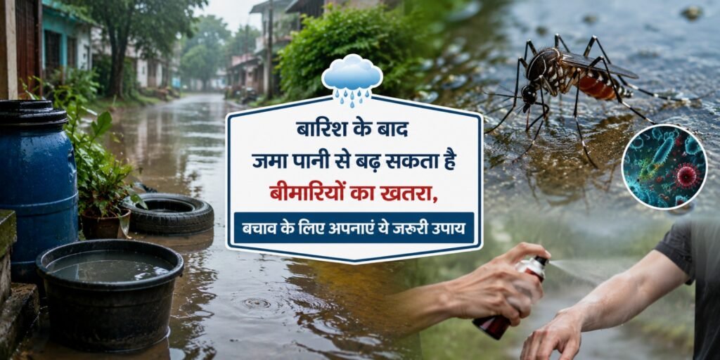 Monsoon Health Tips: बारिश के बाद जमा पानी से बढ़ सकता है बीमारियों का खतरा, बचाव के लिए अपनाएं ये जरूरी उपाय