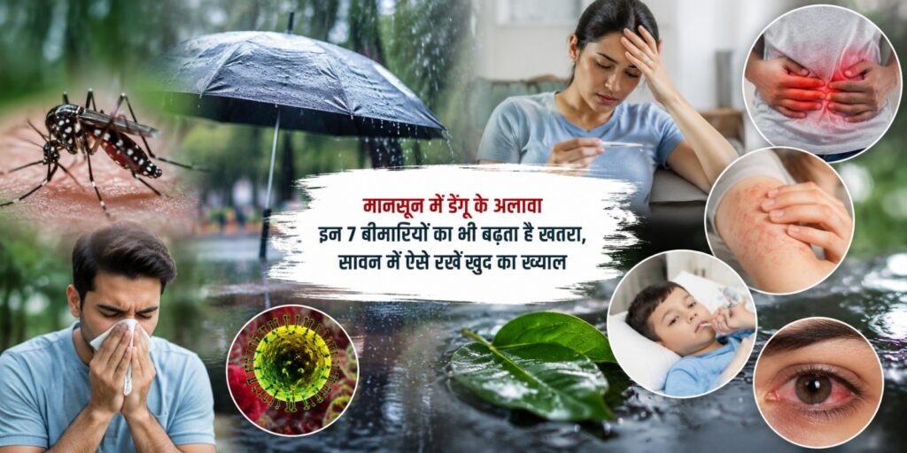 सावधान! मानसून में डेंगू के अलावा इन 7 बीमारियों का भी बढ़ता है खतरा, सावन में ऐसे रखें खुद का ख्याल