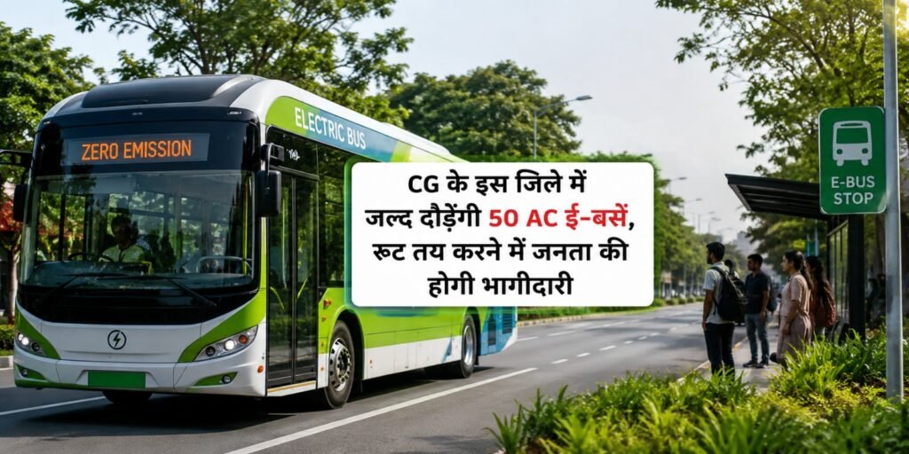 Electric Bus: CG के इस जिले में जल्द दौड़ेंगी 50 AC ई-बसें, रूट तय करने में जनता की होगी भागीदारी