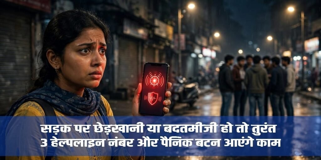 सड़क पर छेड़खानी या बदतमीजी हो तो तुरंत करें ये काम, 3 हेल्पलाइन नंबर और पैनिक बटन आएंगे काम