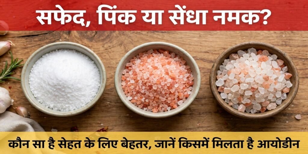 Health Tips: सफेद, पिंक या सेंधा नमक? कौन सा है सेहत के लिए बेहतर, जानें किसमें मिलता है आयोडीन