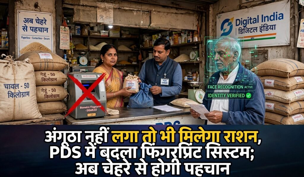 PDS Ration System: अंगूठा नहीं लगा तो भी मिलेगा राशन, PDS में बदला फिंगरप्रिंट सिस्टम; अब चेहरे से होगी पहचान