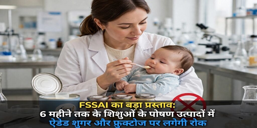 FSSAI का बड़ा प्रस्ताव: 6 महीने तक के शिशुओं के पोषण उत्पादों में ऐडेड शुगर और फ्रुक्टोज पर लगेगी रोक