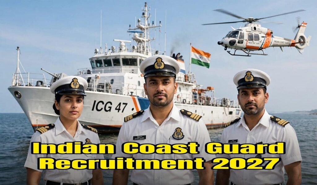 Indian Coast Guard Recruitment 2027: 10वीं-12वीं पास के लिए भर्ती का मौका, नाविक समेत इन पदों पर करें आवेदन