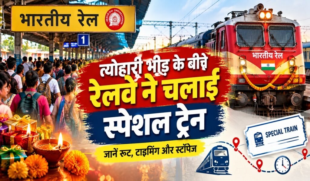 Puja Special Train: त्योहारी भीड़ के बीच रेलवे ने चलाई स्पेशल ट्रेन, जानें रूट, टाइमिंग और स्टॉपेज
