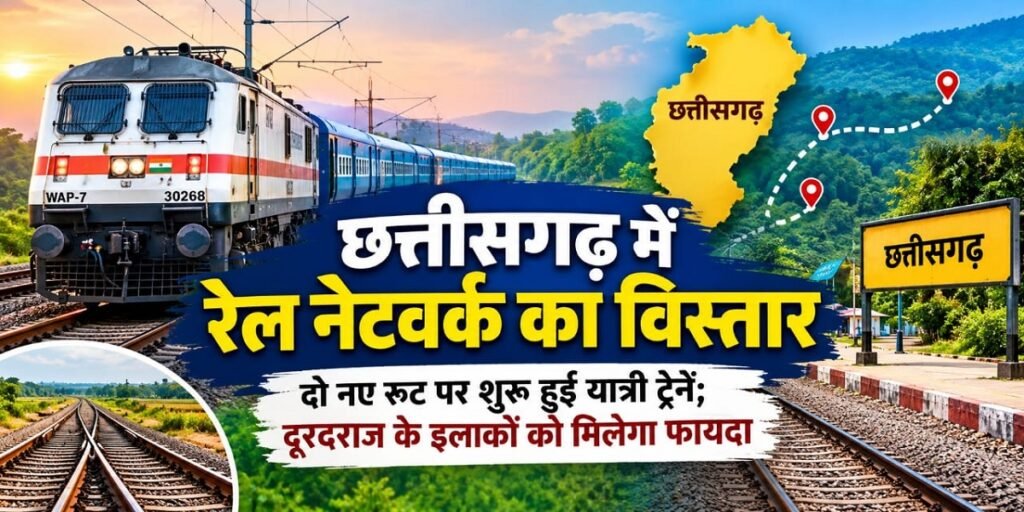 छत्तीसगढ़ में रेल नेटवर्क का विस्तार, दो नए रूट पर शुरू हुई यात्री ट्रेनें; दूरदराज के इलाकों को मिलेगा फायदा
