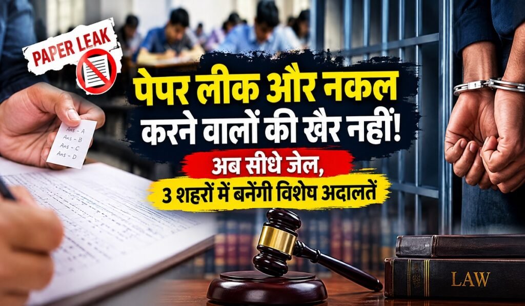 CG News: पेपर लीक और नकल करने वालों की खैर नहीं! अब सीधे जेल, 3 शहरों में बनेंगी विशेष अदालतें