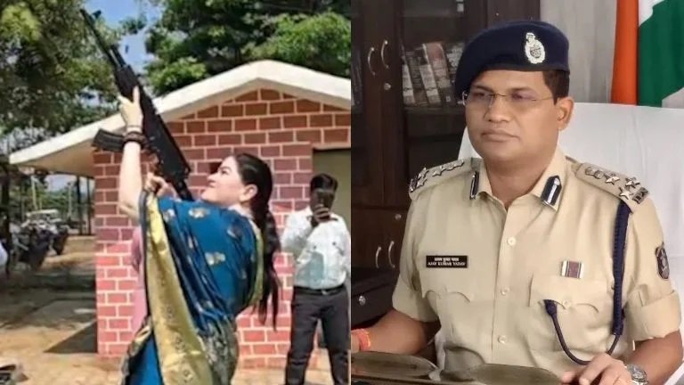 साड़ी पहनकर AK-47 से हर्ष फायरिंग पर घिरीं SP अंकिता शर्मा, IG ने मांगा स्पष्टीकरण