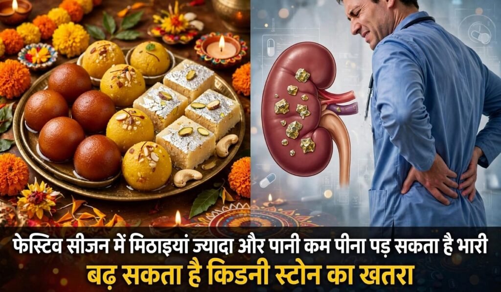 फेस्टिव सीजन में मिठाइयां ज्यादा और पानी कम पीना पड़ सकता है भारी, बढ़ सकता है किडनी स्टोन का खतरा; जानें 5 प्रमुख लक्षण