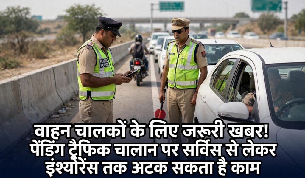 वाहन चालकों के लिए जरूरी खबर! पेंडिंग ट्रैफिक चालान पर सर्विस से लेकर इंश्योरेंस तक अटक सकता है काम