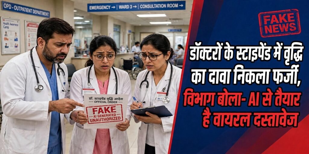 CG News: डॉक्टरों के स्टाइपेंड में वृद्धि का दावा निकला फर्जी, विभाग बोला- AI से तैयार है वायरल दस्तावेज