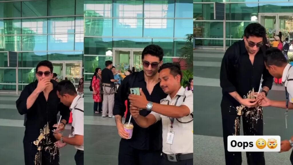 Selfie लेते वक्त Ibrahim Ali Khan के साथ हुआ कांड, कपड़ों पर गिरी कॉफी तो ऐसा था रिएक्शन