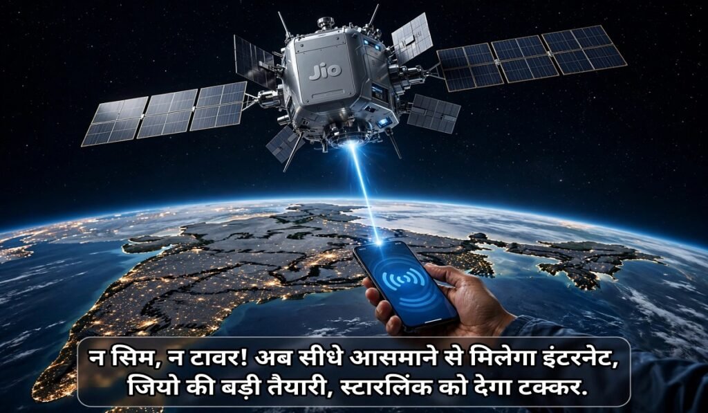 न SIM, न टावर! अब सीधे आसमान से मिलेगा इंटरनेट, Jio की बड़ी तैयारी, Starlink को देगा टक्कर